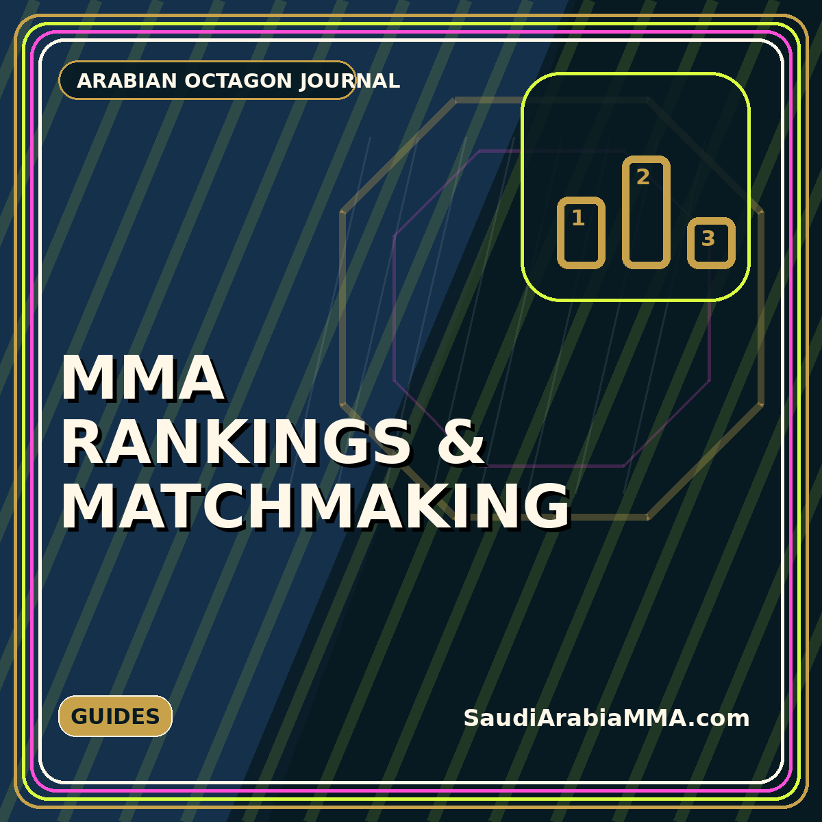 MMA Rankings & Matchmaking featured typography graphic